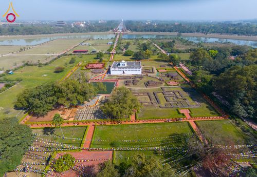 ภาพ No.132012:พิธีต้อนรับ พระ-สามเณร ธรรมยาตรา ในโครงการบรรพชา 1,250 รูป ณ แดนประสูติ สวนลุมพินี ประเทศเนปาล วันที่ 16-17 มีนาคม พ.ศ. 2567