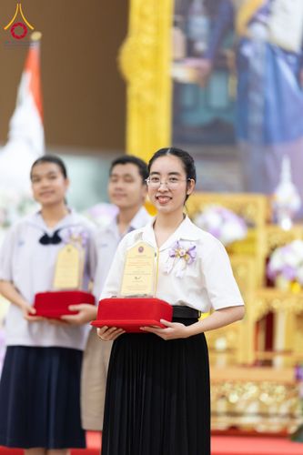 ภาพ No.207579:พิธีมอบโล่พระราชทาน สมเด็จพระกนิษฐาธิราชเจ้า กรมสมเด็จพระรัตนราชสุดาฯ สยามบรมราชกุมารี และโล่เกียรติยศโครงการตอบปัญหาธรรมะ "ทางก้าวหน้า" ครั้งที่ 42 พิธีมอบโล่วัชรเกียรติยศ โครงการตอบปัญหาศีลธรรมเพื่อสันติภาพโลก (WORLD-PEC) ครั้งที่ 18 วันที่ 12 ก.พ. 2568