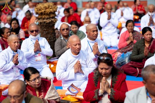 ภาพ No.129758:พิธีตัดปอยผมและแห่นาคธรรมทายาท ในโครงการบรรพชา 1,250 รูป ณ แดนประสูติ สวนลุมพินี ประเทศเนปาล วันที่ 2 มีนาคม พ.ศ. 2567