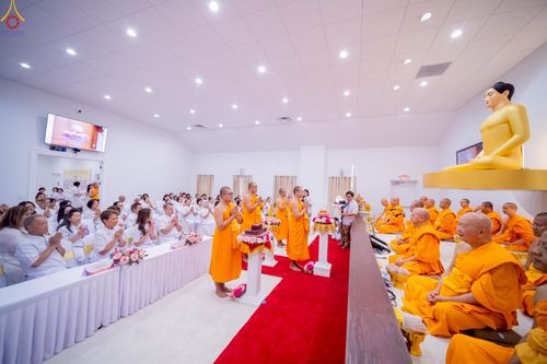 ภาพ No.234735:วันอาทิตย์ที่ 20 กรกฎาคม  พ.ศ.2568 พิธีทอดผ้าป่าภาคพื้นอเมริกา พิธีเจริญพระพุทธมนต์ ฉลองอาคารแก้วธรรมชัยรัตนอนันต์ วัดพระธรรมกายเทนเนสซี ประเทศสหรัฐอเมริกา