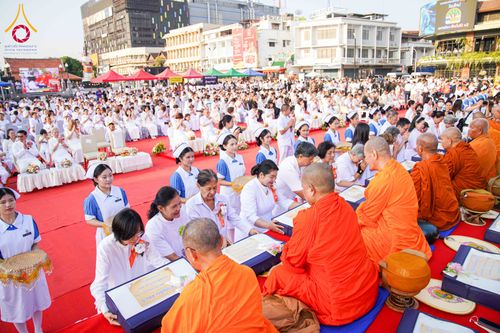 ภาพ No.312811:วันอาทิตย์ที่ 8 มีนาคม พ.ศ.2569 ทำบุญเมืองนครราชสีมา 558 ปี ตักบาตรพระ 10,000 รูป (ภาพชุดที่ 2)