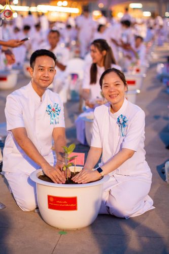 ภาพ No.160526:พิธีปลูกต้นทรัพย์บานชื่น ณ ลานธรรม พระมหาธรรมกายเจดีย์ วัดพระธรรมกาย จ.ปทุมธานี วันพฤหัสบดีที่ 10 ตุลาคม พ.ศ. 2567
