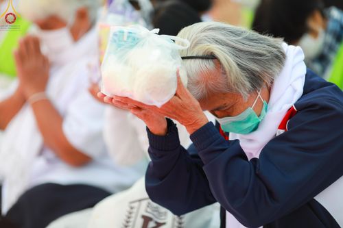 ภาพ No.118571:พิธีตักบาตรพระธรรมยาตรา ปีที่ 12 ณ อนุสรณ์สถานลำดับที่ 5 สถานที่เผยแผ่วิชชาธรรมกายครั้งแรก อนุสรณ์สถานบางปลา จ.นครปฐม วันที่ 25 มกราคม พ.ศ. 2567