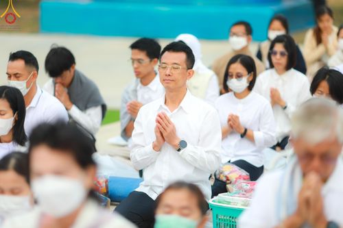 ภาพ No.118561:พิธีตักบาตรพระธรรมยาตรา ปีที่ 12 ณ อนุสรณ์สถานลำดับที่ 5 สถานที่เผยแผ่วิชชาธรรมกายครั้งแรก อนุสรณ์สถานบางปลา จ.นครปฐม วันที่ 25 มกราคม พ.ศ. 2567