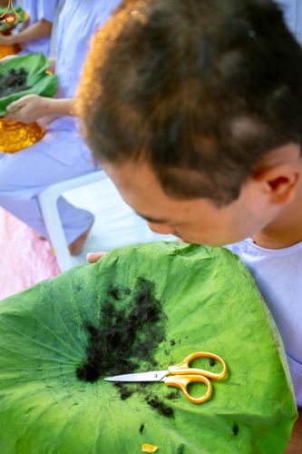 ภาพ No.319763:วันอาทิตย์ที่ 5 เมษายน พ.ศ.2569 พิธีตัดปอยผม และปลงผมนาคธรรมทายาท โครงการบรรพชาและอุปสมบทหมู่ รุ่นบูชาธรรม 82 ปี หลวงพ่อธัมมชโย