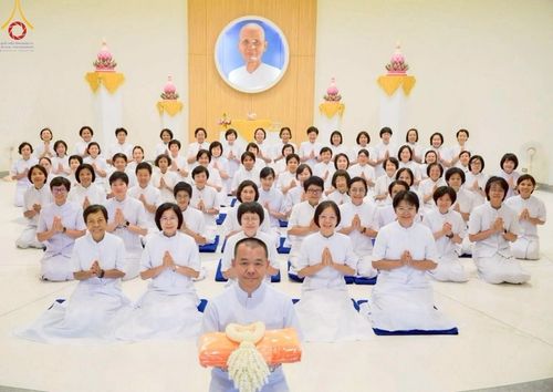 ภาพ No.223242:วันที่ 2 -10 พฤษภาคม พ.ศ. 2568 พิธีตัดปอยผม ปลงผม พิธีขอขมาลาอุปสมบทอุทิศชีวิต ของอุบาสก พิสิทธิ์ หมื่นแกล้ว  ณ วัดพระธรรมกาย