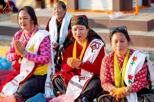 ภาพ No.212993:วันที่ 14 - 15 มีนาคม พ.ศ. 2568 คณะสงฆ์และสามเณรเดินธรรมยาตรา ในโครงการบวชสามเณรเนปาล 500 รูป ไปยังสถานที่รอบมายาเทวีและลุมพินีเกรด ณ ลุมพินี ประเทศเนปาล