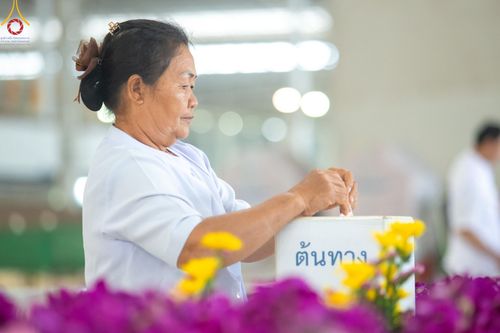 ภาพ No.205948:พิธีตักบาตร และ พิธีบูชาข้าวพระ ในวันอาทิตย์ต้นเดือน 2 กุมภาพันธ์ พ.ศ. 2568 ณ สภาธรรมกายสากล วัดพระธรรมกาย