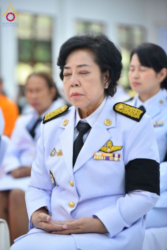 ภาพ No.280690:วันศุกร์ที่ 12 ธันวาคม พ.ศ.2568 พิธีบำเพ็ญกุศลปัญญาสมวาร (50 วัน) อุทิศถวายพระราชกุศลแด่ “พระพันปีหลวง” ณ วัดพระธรรมกาย