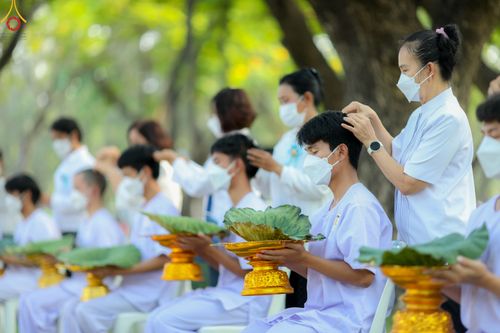 ภาพ No.80072:พิธีตัดปอยผมและปลงผมนาคธรรมทายาท โครงการอุปสมบทหมู่ธรรมทายาท พุทธศาสตร์สากลรุ่นที่ 7 (ภาคฤดูร้อน) วันอาทิตย์ที่ 9 เมษายน พ.ศ.2566