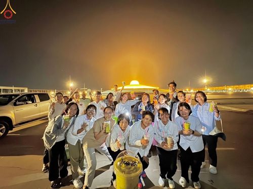 ภาพ No.61327:V.36 ทุ่มเทเพื่อพ่อ 80 ปี ภาพการเตรียมงานของหน่วยงานต่างๆ เพื่อพิธีฉลองอายุวัฒนมงคล 80 ปี หลวงพ่อธัมมชโย และรับถวายมหาสังฆทาน 10,000 กว่าวัดทั่วประเทศ ในวันคุ้มครองโลก จันทร์ที่ 22 เมษายน พ.ศ.2567