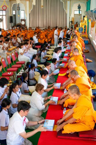 ภาพ No.114715:พิธีทอดผ้าป่าทำนุบำรุงศาสนสถาน ณ วัดปรางค์หลวง ต.บางม่วง อ.บางใหญ่ จ.นนทบุรี วันที่ 18 มกราคม พ.ศ. 2567