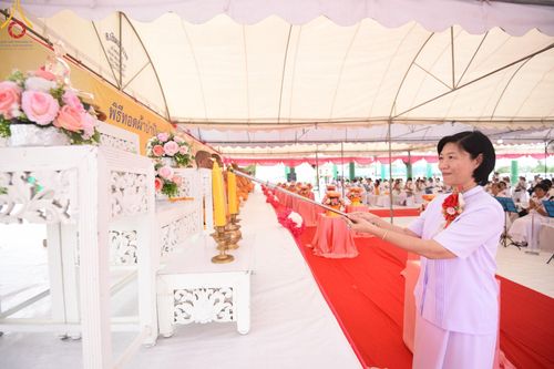 ภาพ No.123975:พิธีทอดผ้าป่า ปิดแผ่นทองค้ำฟ้า ครบรอบ 1 ปี สถาปนาอาคาร 80 ปี หลวงพ่อธัมมชโย ณ ศูนย์ปฏิบัติธรรมวิหารแดง ตำบลเจริญธรรม อำเภอวิหารแดง จ.สระบุรี วันที่ 18 กุมภาพันธ์ พ.ศ. 2567