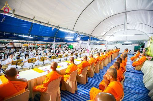 ภาพ No.119051:พิธีถวายภัตตาหารเป็นสังฆทาน แด่คณะพระธรรมยาตรา วันที่ 27 มกราคม พ.ศ. 2567 ณ อนุสรณ์สถานบางปลา จ.นครปฐม
