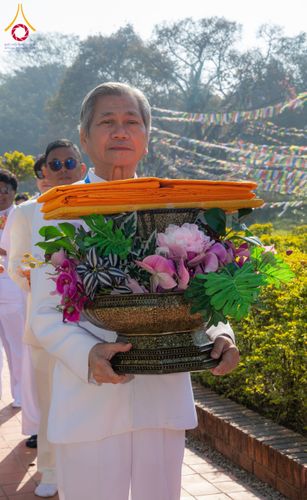 ภาพ No.130450:พิธีบรรพชาธรรมทายาท ในโครงการบรรพชา 1,250 รูป ณ แดนประสูติ สวนลุมพินี ประเทศเนปาล วันที่ 9 มีนาคม พ.ศ. 2567