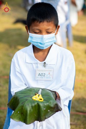 ภาพ No.75746:พิธีตัดปอยผม และ ปลงผมนาคธรรมทายาท ในโครงการบรรพชาสามเณรหมู่ครั้งที่ 3 วันที่ 9 กุมภาพันธ์ พ.ศ. 2566 ณ วัดเบงกาลี เมืองคากาจารี ประเทศบังกลาเทศ