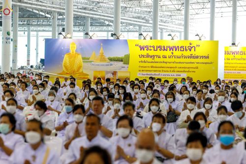 ภาพ No.76917:พิธีบูชาข้าวพระ ในวันมาฆบูชา อาทิตย์ต้นเดือนที่ 6 มีนาคม พ.ศ. 2566 ณ วัดพระธรรมกาย จ.ปทุมธานี