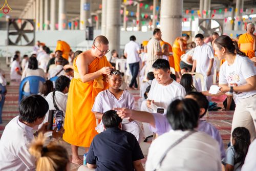 ภาพ No.316909:วันเสาร์ที่ 28 มีนาคม พ.ศ.2569 พิธีปลงผมนาคธรรมทายาท โครงการสามเณรยุวธรรมทายาท รุ่นที่ 34 โครงการสามเณรมัชฌิมธรรมทายาท รุ่นที่ 30 ณ มหารัตนวิหารคด 13 วัดพระธรรมกาย