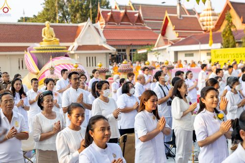 ภาพ No.296881:วันที่ 17 มกราคม พ.ศ. 2569 พิธีจุดประทีปถวายเป็นพุทธบูชา และบูชาธรรมมหาปูชนียาจารย์  ณ วัดโบสถ์บน ต.บางคูเวียง จ.นนทบุรี อนุสรณ์สถานลำดับที่ 4 สถานที่เกิดด้วยกายธรรม ในโครงการธรรมยาตรา กตัญญูบูชา มหาปูชนียาจารย์ พระมงคลเทพมุนี(สด จนฺทสโร) พระผู้ปราบมาร อ