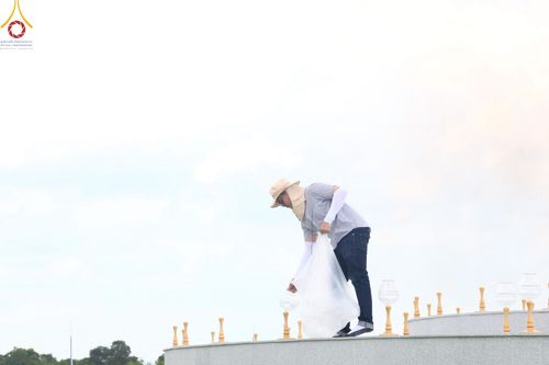 ภาพ No.211218:วันเสาร์ที่ 15 มีนาคม พ.ศ. 2568  การเตรียมงานของเจ้าหน้าที่ เพื่องานฉลองปทุมเจดีย์ ณ ศูนย์อบรมเยาวชนปัตตานี