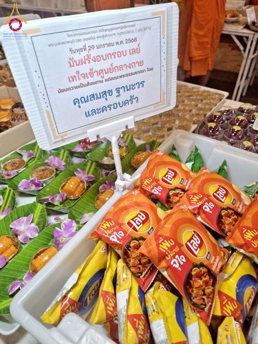 ภาพ No.203281:พิธีถวายภัตตาหารเป็นสังฆทาน แด่พระธรรมยาตรา ณ วัดพระธรรมกาย ตำบลคลองสาม อำเภอคลองหลวง จังหวัดปทุมธานี ในโครงการธรรมยาตรา กตัญญูบูชา มหาปูชนียาจารย์ พระมงคลเทพมุนี(สด จนฺทสโร) พระผู้ปราบมาร อนุสรณ์สถาน 7 แห่ง ปีที่ 13 วันที่ 29 มกราคม พ.ศ. 2568