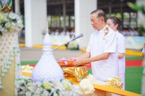 ภาพ No.316619:วันอาทิตย์ที่ 29 มีนาคม พ.ศ. 2569 พิธีทอดผ้าบังสุกุลและพิธีชำระร่าง โยมพ่อณรงค์ จินตมากุล  สิริอายุ 99 ปี 11 เดือน โยมบิดา พระครูปลัดรัตนวีรวัฒน์ (รังสฤษดิ์ อิทฺธิจินตโก) ที่ปรึกษาเจ้าคณะจังหวัดปทุมธานี เจ้าอาวาสวัดพระธรรมกาย  ณ ฌาปนสถานชั่วคราว ทางเข้า 