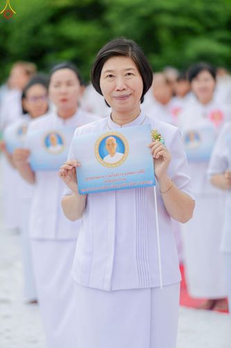 ภาพ No.246902:วันอาทิตย์ที่ 14 กันยายน พ.ศ. 2568 พิธีทอดผ้าป่า ซื้อดิน ปรับพื้นที่ลานธรรม  และพิธีกลั่นแผ่นดิน โปรยทราย สถาปนาองค์พระเจดีย์ เพื่อสร้างสันติภาพโลก  ณ ศูนย์ปฏิบัติธรรมสระบุรี อ.พระพุทธบาท จ.สระบุรี