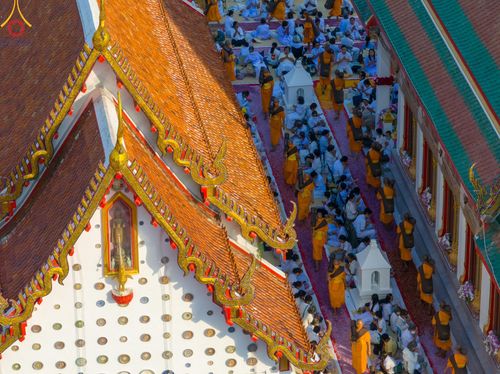 ภาพ No.110438:พิธีต้อนรับพระธรรมยาตรา ในโครงการธรรมยาตรากตัญญูบูชา มหาปูชนียาจารย์ พระมงคลเทพมุนี(สด จนฺทสโร) พระผู้ปราบมาร อนุสรณ์สถาน 7 แห่ง ปีที่ 12 วันที่ 11 มกราคม พ.ศ. 2567 ณ อนุสรณ์สถานลำดับที่ 3 สถานที่เกิดใหม่ในเพศสมณะ วัดสองพี่น้อง จ.สุพรรณบุรี