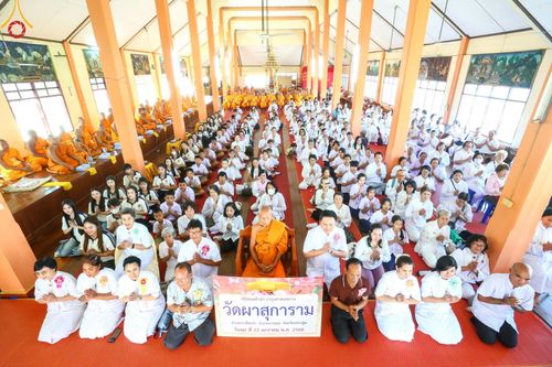 ภาพ No.200428:พิธีทอดผ้าป่าทำนุบำรุงศาสนสถาน ณ วัดผาสุการาม ตำบลบางไทรป่า อำเภอบางเลน จังหวัดนครปฐม ในโครงการธรรมยาตรา กตัญญูบูชา มหาปูชนียาจารย์ พระมงคลเทพมุนี(สด จนฺทสโร) พระผู้ปราบมาร อนุสรณ์สถาน 7 แห่ง ปีที่ 13 วันที่ 22 มกราคม พ.ศ. 2568