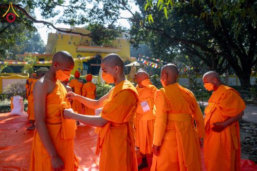 ภาพ No.130514:พิธีบรรพชาธรรมทายาท ในโครงการบรรพชา 1,250 รูป ณ แดนประสูติ สวนลุมพินี ประเทศเนปาล วันที่ 9 มีนาคม พ.ศ. 2567