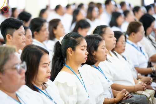 ภาพ No.311095:วันพฤหัสบดีที่ 26 กุมภาพันธ์ พ.ศ. 2569 พิธีถวายสังฆทานแด่คณะสงฆ์ 323 วัด ปีที่ 22 ครั้งที่ 182 พิธีมอบกองทุนหนุนแรงใจช่วยครูใต้ ปีที่ 19 ครั้งที่ 145 และพิธีทำบุญอุทิศส่วนกุศลให้ผู้วายชนม์