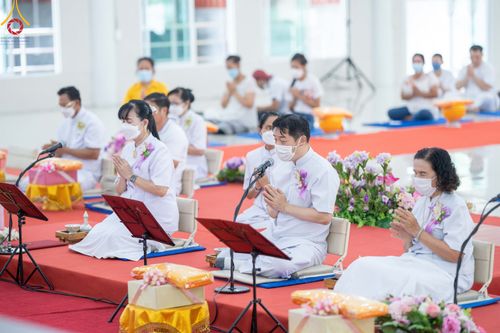 ภาพ No.79301:พิธีตัดปอยผม พิธีขอขมา มอบบาตร-ผ้าไตรนาคธรรมทายาท ในโครงการบรรพชาฟื้นฟูพระพุทธศาสนาทั่วไทย ณ ศูนย์อบรมเยาวชนนครปฐม วันเสาร์ที่ 1 เมษายน พ.ศ.2566