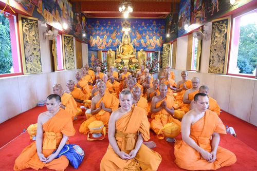 ภาพ No.184668:โครงการบรรพชาอุปสมบทหมู่ บูชาธรรมมหาปูชนียาจารย์ ณ วัดพระพุทธบาท ราชวรมหาวิหาร ต.ขุนโขลน อ.พระพุทธบาท จ.สระบุรี  วันที่ 8 ธันวาคม พ.ศ. 2567