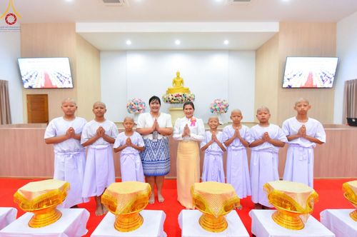 ภาพ No.216524:วันอังคารที่ 8 เม.ย. พ.ศ. 2568 พิธีบรรพชาสามเณร ณ ศูนย์ปฏิบัติธรรมเขาคิชฌกูฏ จันทบุรี