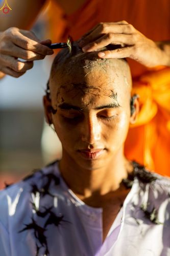 ภาพ No.242987:วันที่ 31 สิงหาคม พ.ศ. 2568 พิธีตัดปอยผมและปลงผม โครงการอุปสมบทหมู่บูชาธรรม ครบรอบ 108 ปี วันครูผู้ค้นพบวิชชาธรรมกาย ณ วัดพระธรรมกาย