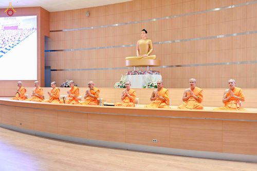 ภาพ No.340290:วันที่ 23 กรกฎาคม พ.ศ. 2569 พิธีเปิดโครงการพัฒนาคุณธรรม จริยธรรม สำหรับนักเรียนนายสิบตำรวจ (นสต.) รุ่นที่ 17 ศูนย์ฝึกอบรมตำรวจภูธรภาค 1 ระหว่างวันที่ 23-27 กรกฏาคม 2569 ( 5 วัน 4 คืน) ณ ศูนย์ปฏิบัติธรรมเวิล์ดพีช วัลเล่ย์ (World Peace Valley) เขาใหญ่  ต.ห