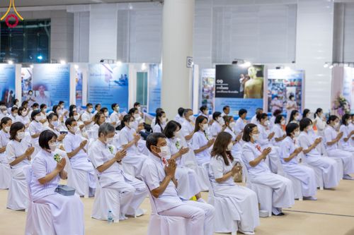 ภาพ No.91067:พิธีบำเพ็ญกุศลสวดพระอภิธรรม  อุบาสกถาวร พรหมถาวร (อุบาสกผู้ปั้นพระ) คืนสุดท้าย วันศุกร์ที่ 20 ตุลาคม พ.ศ. 2566 ณ ห้องแก้วสารพัดนึก 1 สภาธรรมกายสากล วัดพระธรรมกาย จ.ปทุมธานี