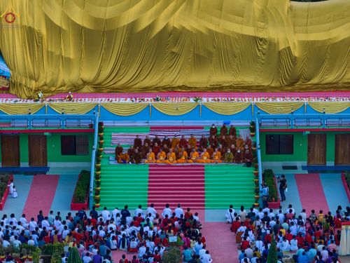 ภาพ No.63508:พิธีถวายและฉลองพระพุทธรูปปางไสยาสน์ขนาด 126 ฟุต ใหญ่ที่สุดในประเทศบังกลาเทศ ณ วัดจูราชารี สาขะ บานา วิหาร รังกามาติ วันที่ 16 พฤศจิกายน พ.ศ. 2565