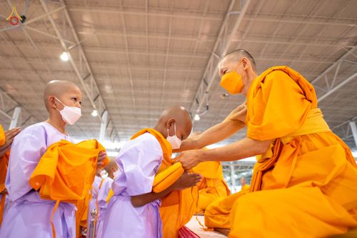 ภาพ No.79882:พิธีขอบรรพชา , พิธีคล้องอังสะ พิธีขอสรณคมน์และศีล , พิธีขอนิสสัย ในโครงการบรรพชาสามเณรฟื้นฟูพระพุทธศาสนาทั่วไทย วันเสาร์ที่ 8 เมษายน พ.ศ.2566