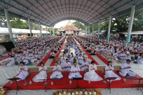 ภาพ No.2290:ภาพตักบาตรบ้านแป้ง