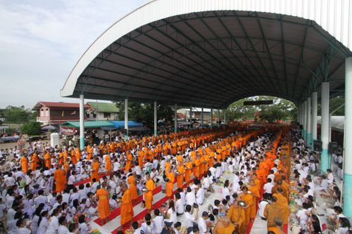 ภาพ No.2292:ภาพตักบาตรบ้านแป้ง