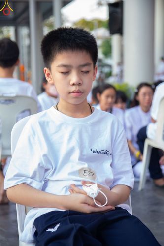 ภาพ No.78385:พิธีตัดปอยผม โครงการหน่อแก้วเปรียญธรรมรุ่นที่ 11  วันที่ 26 มีนาคม พ.ศ.2566  ณ หมู่กุฏิสามเณร อาคารค่ายจองแชมป์ วัดพระธรรมกาย