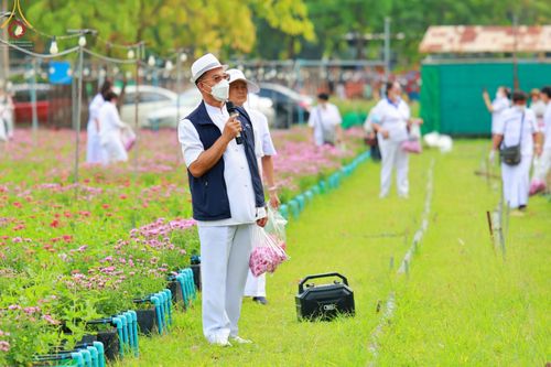 ภาพ No.66665:สาธุชนรับบุญตัดดอกทรัพย์บานชื่น ระหว่างวันที่ 9-10 ธันวาคม พ.ศ. 2565 ณ วัดพระธรรมกาย