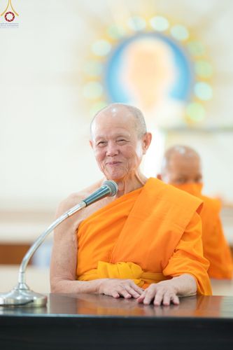 ภาพ No.72825:พิธีเจริญพระพุทธมนต์ และถวายภัตตาหารเป็นสังฆทาน เนื่องในวันคล้ายวันเกิด ครบรอบ 114 ปี คุณยายอาจารย์มหารัตนอุบาสิกาจันทร์ ขนนกยูง วันที่ 19 มกราคม พ.ศ. 2566 ณ หอฉันคุณยายอาจารย์ฯ วัดพระธรรมกาย จ.ปทุมธานี