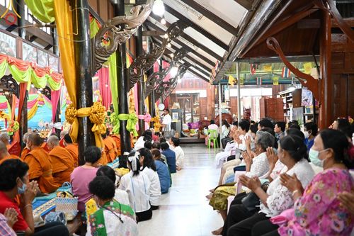 ภาพ No.97420:พิธีทอดกฐินสามัคคีทั่วไทย 5,000 วัด ณ วัดสุทธาวาส เพชรบุรี วันที่ 18 พฤศจิกายน พ.ศ. 2566