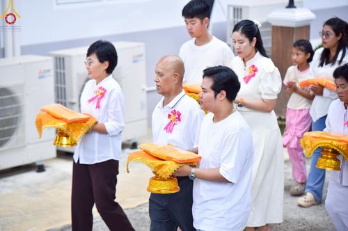 ภาพ No.216452:วันอังคารที่ 8 เม.ย. พ.ศ. 2568 พิธีบรรพชาสามเณร ณ ศูนย์ปฏิบัติธรรมเขาคิชฌกูฏ จันทบุรี