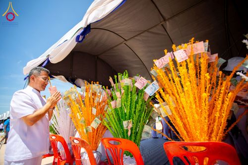 ภาพ No.211484:วันอาทิตย์ที่ 16 มีนาคม พ.ศ. 2568 พิธีทอดผ้าป่าฉลองปทุมเจดีย์ ณ ศูนย์อบรมเยาวชนปัตตานี