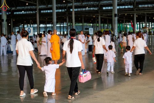 ภาพ No.136524:พิธีตักบาตร พิธีบูชาข้าวพระ ในวันอาทิตย์ต้นเดือนที่ 5 พฤษภาคม พ.ศ. 2567 ณ วัดพระธรรมกาย จ.ปทุมธานี