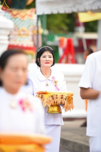 ภาพ No.135530:พิธีขอขมามอบผ้าไตร, พิธีบรรพชาสามเณร ในโครงการบรรพชาสามเณร ฟื้นฟูพระพุทธศาสนาทั่วไทย ณ วัดพระพุทธบาท ราชวรมหาวิหาร อ.พระพุทธบาท จ.สระบุรี วันที่ 6 เมษายน พ.ศ. 2567