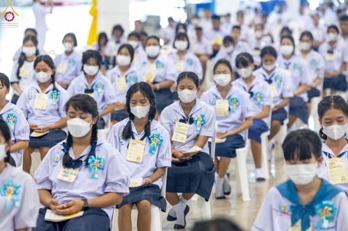 ภาพ No.89619:อบรมเชิงปฏิบัติการจัดกิจกรรมทอดกฐินสัมฤทธิ์ และพิธีมอบผ้าไตรประธานกฐินสัมฤทธิ์เด็กดี V-Star ประจำปีพุทธศักราช 2566  วันเสาร์ที่ 9 กันยายน พ.ศ. 2566 ณ สภาธรรมกายสากล วัดพระธรรมกาย จ.ปทุมธานี